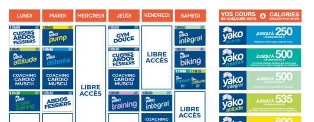 planning salle de sport l'orange bleue gourdan polignan