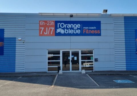 facade salle de sport lorange bleue malicorne