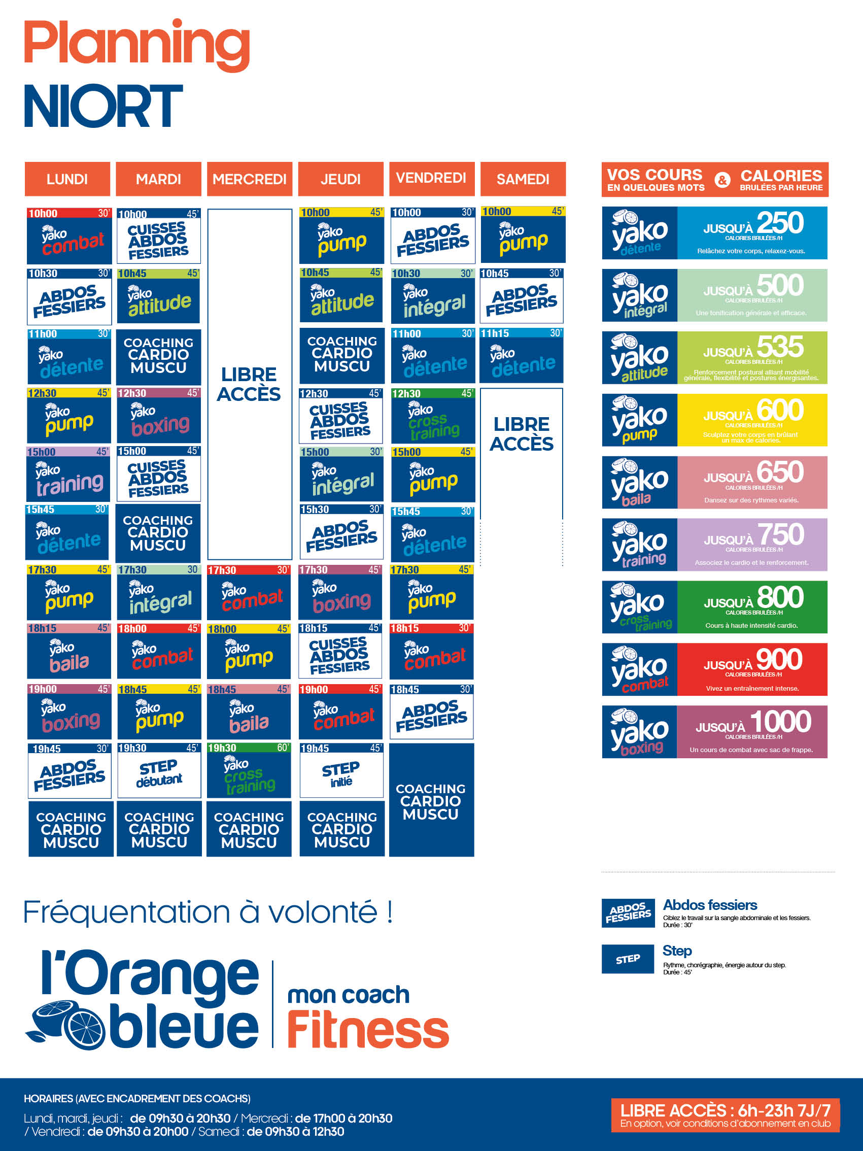 planning niort rentrée