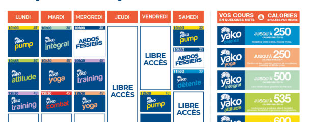 planning salle de sport l'Orange bleue Ailly sur Noye